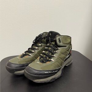 Ralph Lauren Men's Olive and Black Athletic Shoes